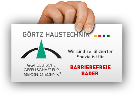 Wir sind zertifizierter Partner für Barrierefreie Badezimmer Wir sind zertifizierter Partner für Barrierefreie Badezimmer